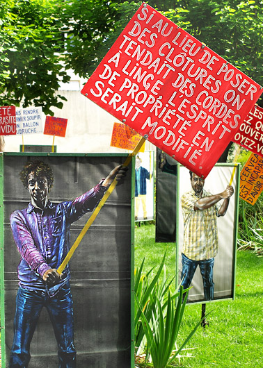 Festival de théatre de rue, Aurillac, 2010: le mime Tiga