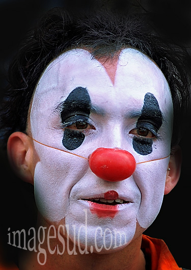 Festival de théatre de rue, Aurillac, 2010: le mime Tiga