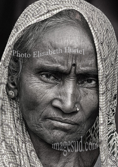 Nepal : portrait de femme.
