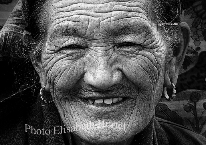 Portrait de femme du Tibet